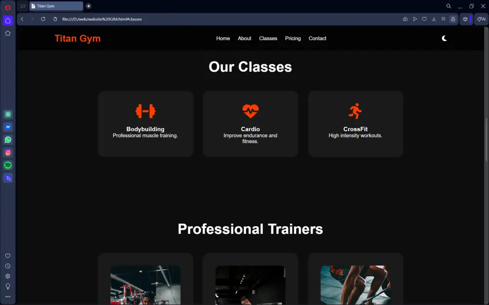 تصميم وتطوير موقع جيم احترافي ومتجاوب باستخدام HTML CSS JavaScript