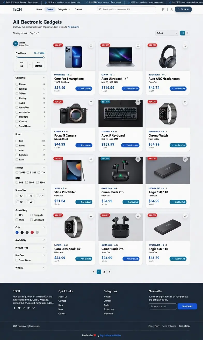 منصات Ecommerce جاهزة للإطلاق والتخصيص للشركات والمتاجر