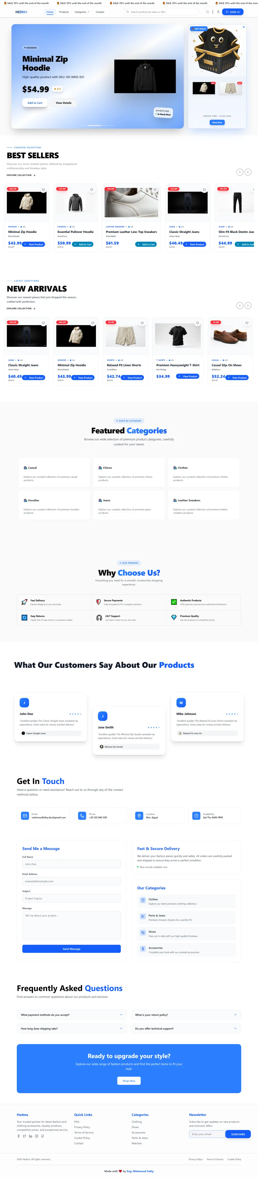 منصات Ecommerce جاهزة للإطلاق والتخصيص للشركات والمتاجر