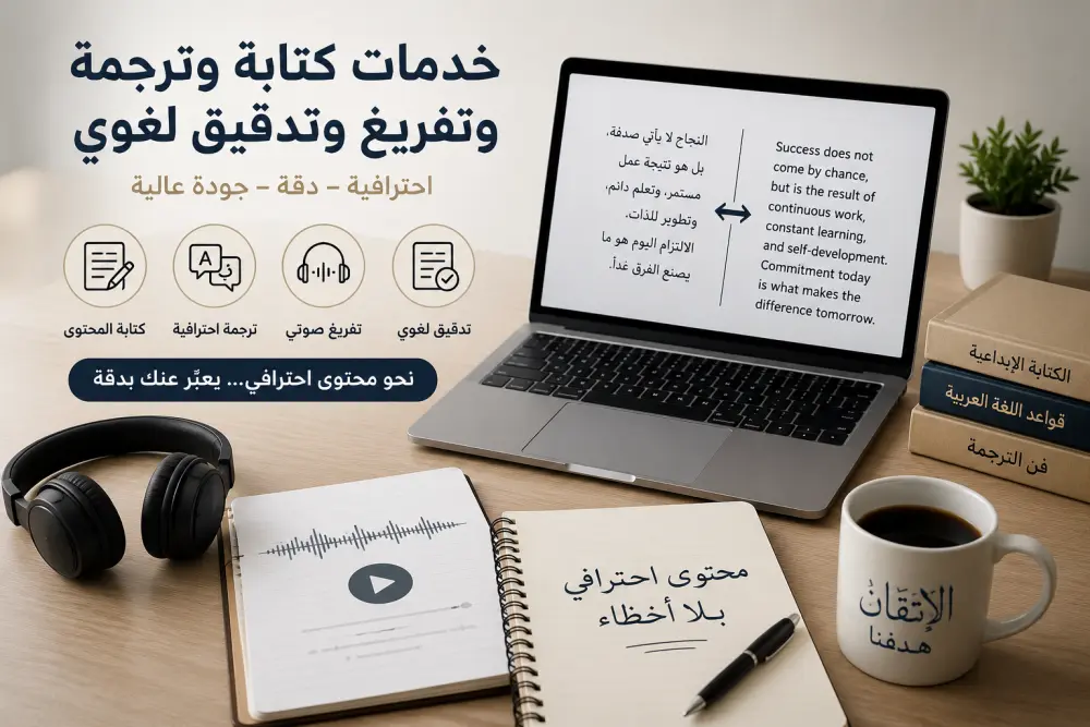 لُغوي | خدمات كتابة وترجمة