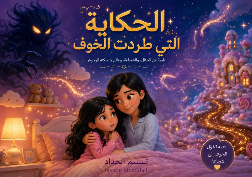 سأصمم غلافًا احترافيًا لكتاب أطفال بأسلوب بصري ساحر