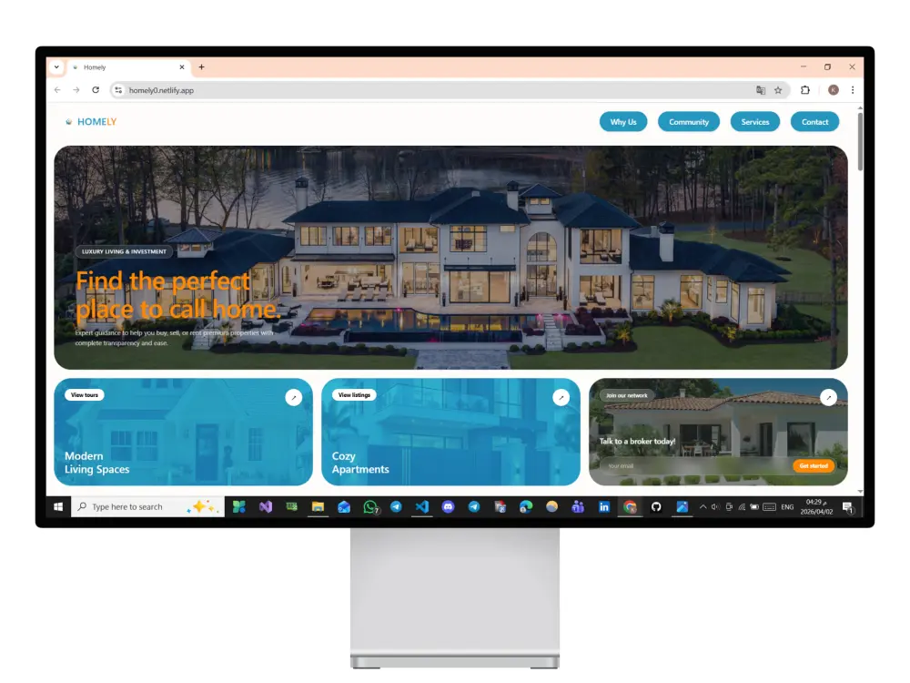 تصميم صفحة هبوط (Landing Page) احترافية ومتجاوبة