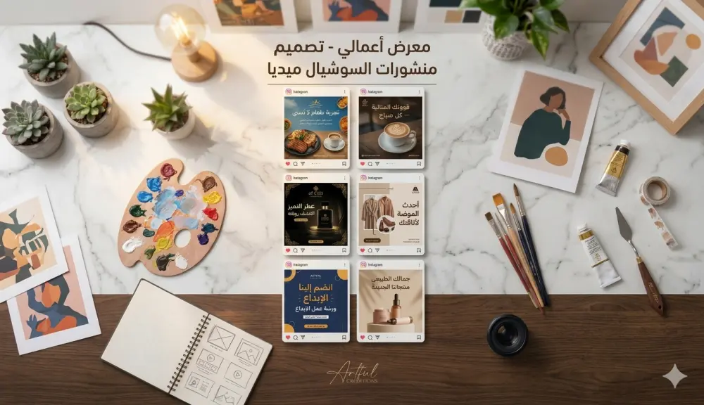 عروض العيد الأضحى🔥 تصميم إعلانات سوشيال ميديا احترافية+لوجو+تصميم ٥ بوستات سوشيال ميديا