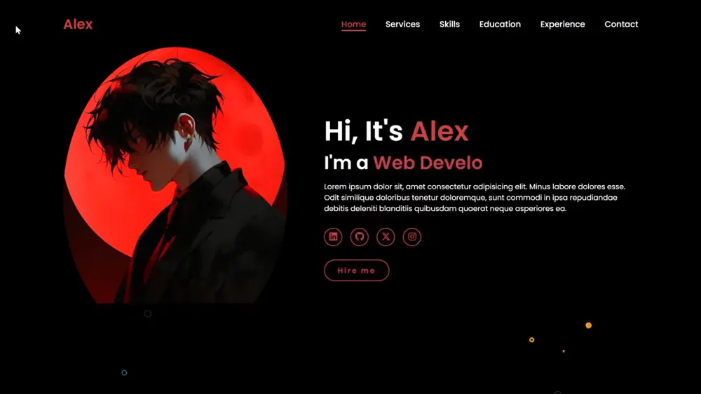 تصميم وبرمجة صفحة هبوط Landing Page متجاوبة باحترافية باستخدام HTML , CSS , React