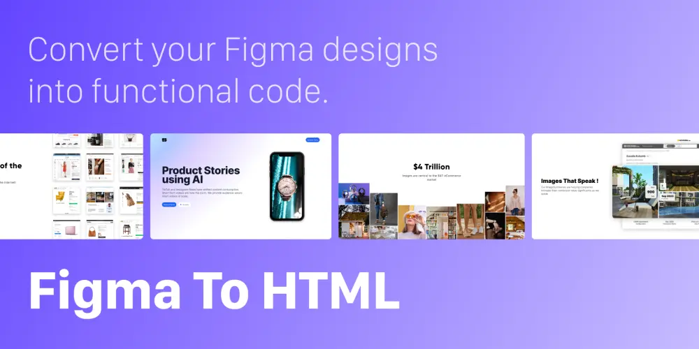 تحويل تصميم Figma / PSD إلى كود HTML & CSS & JS احترافي