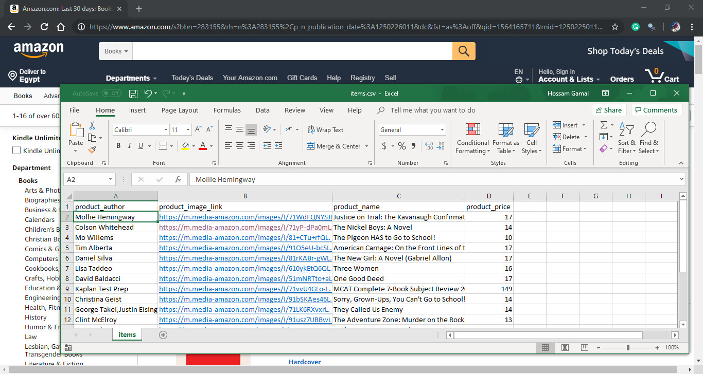 إستخراج و تنقيب البيانات من مواقع الانترنت (Web Scraping)