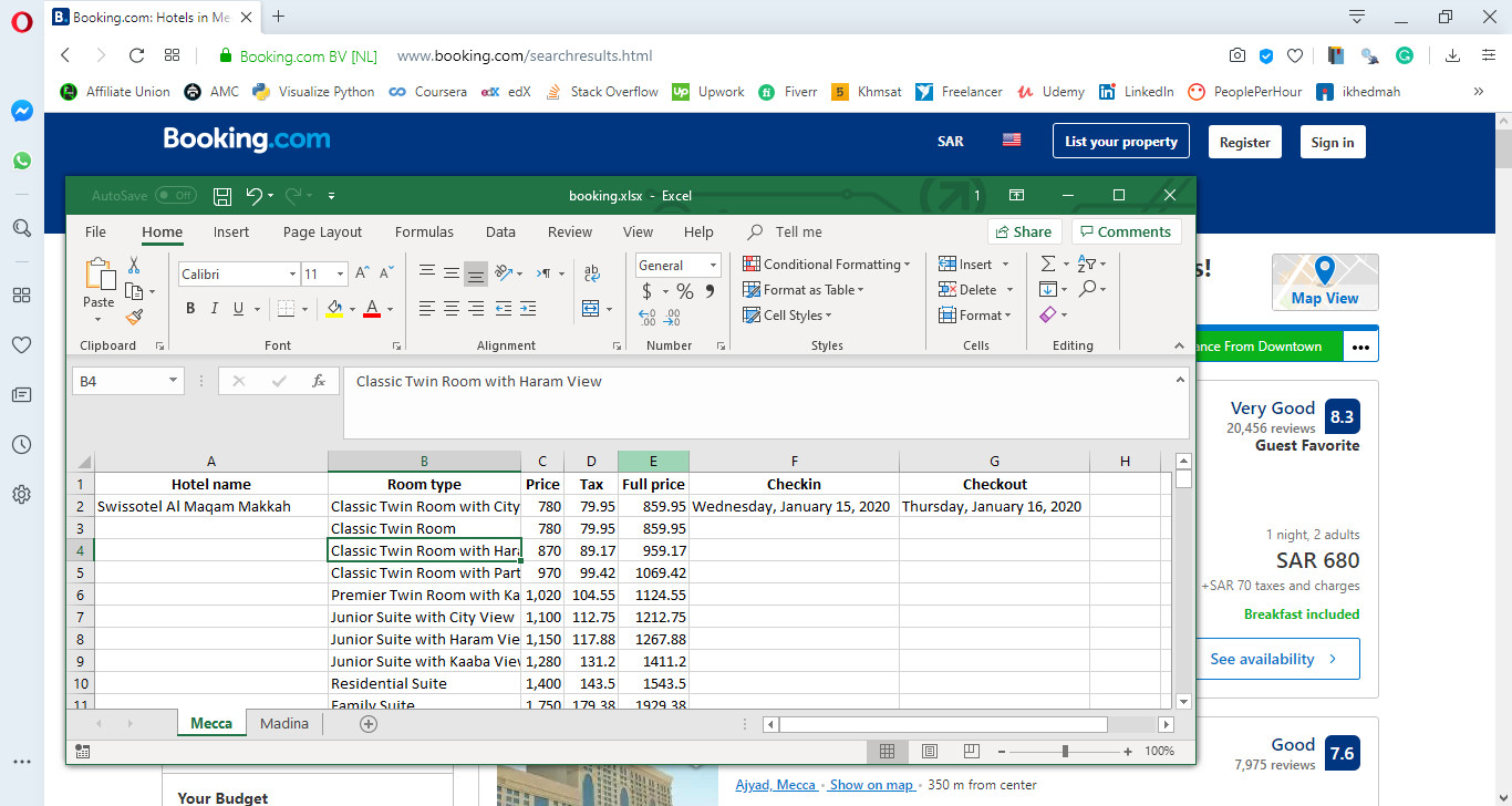 إستخراج و تنقيب البيانات من مواقع الانترنت (Web Scraping)