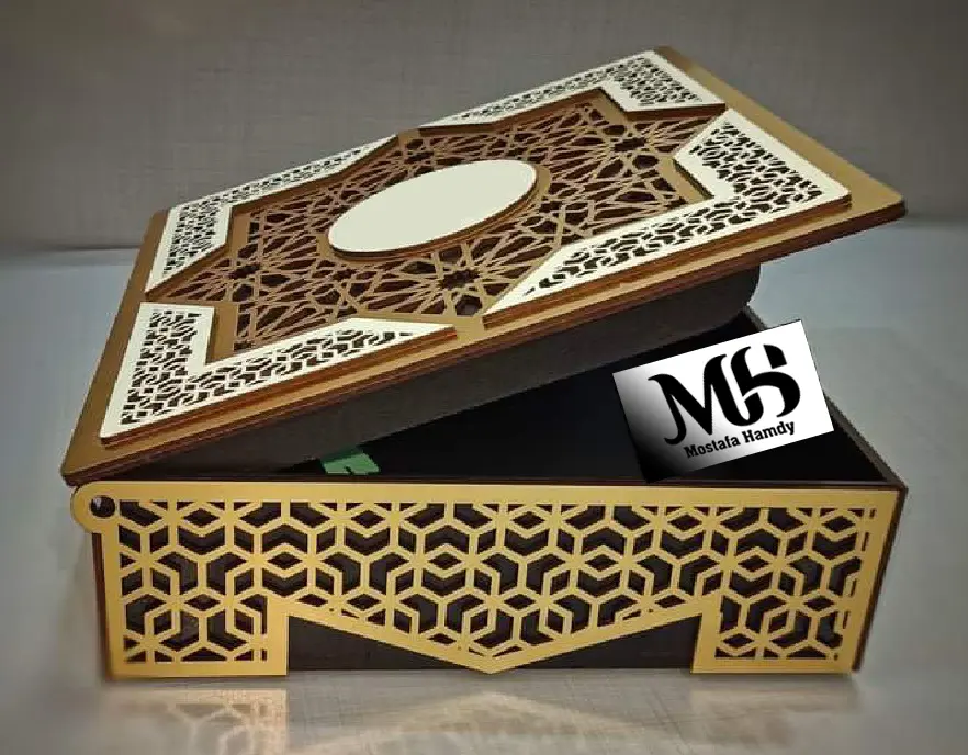 تصميم ملفات قص وحفر ليزر جاهزة للطباعة