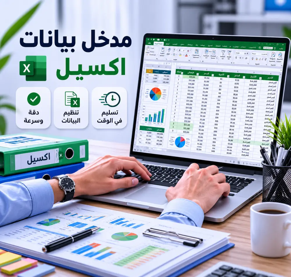 ادخال بيانات وانشاء شيتات بواسطه اكسيل
