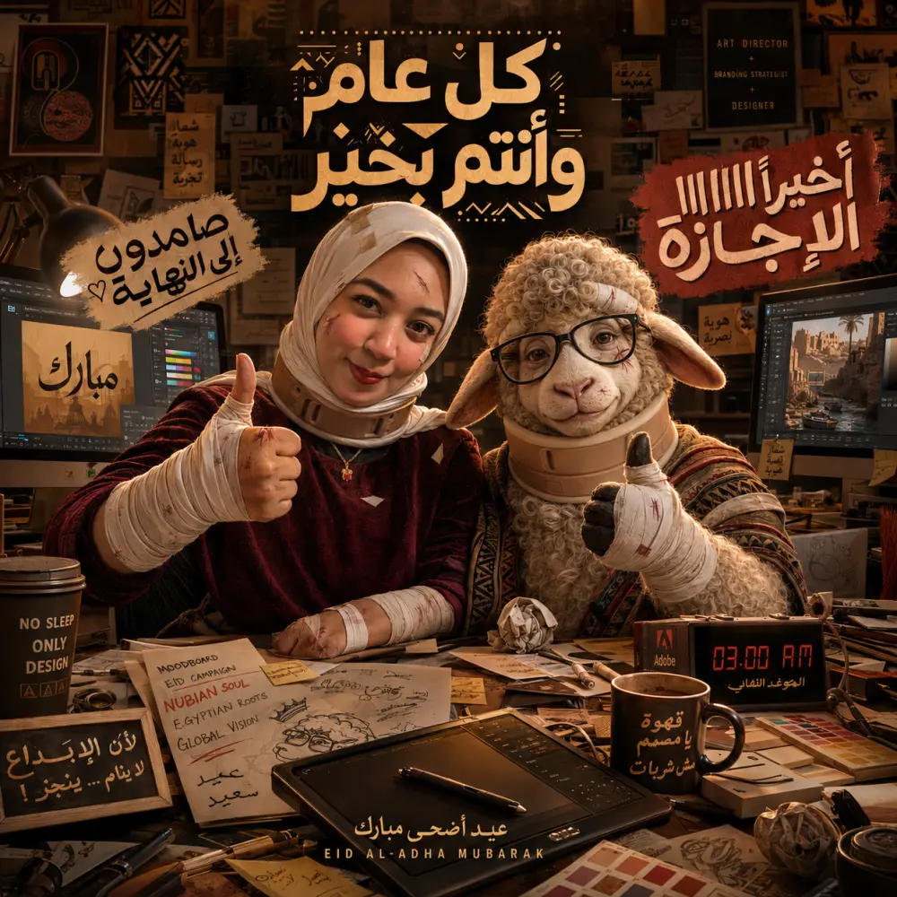 تصميم وإخراج فني لإعلانات السوشيال ميديا بدمج الذكاء الاصطناعي