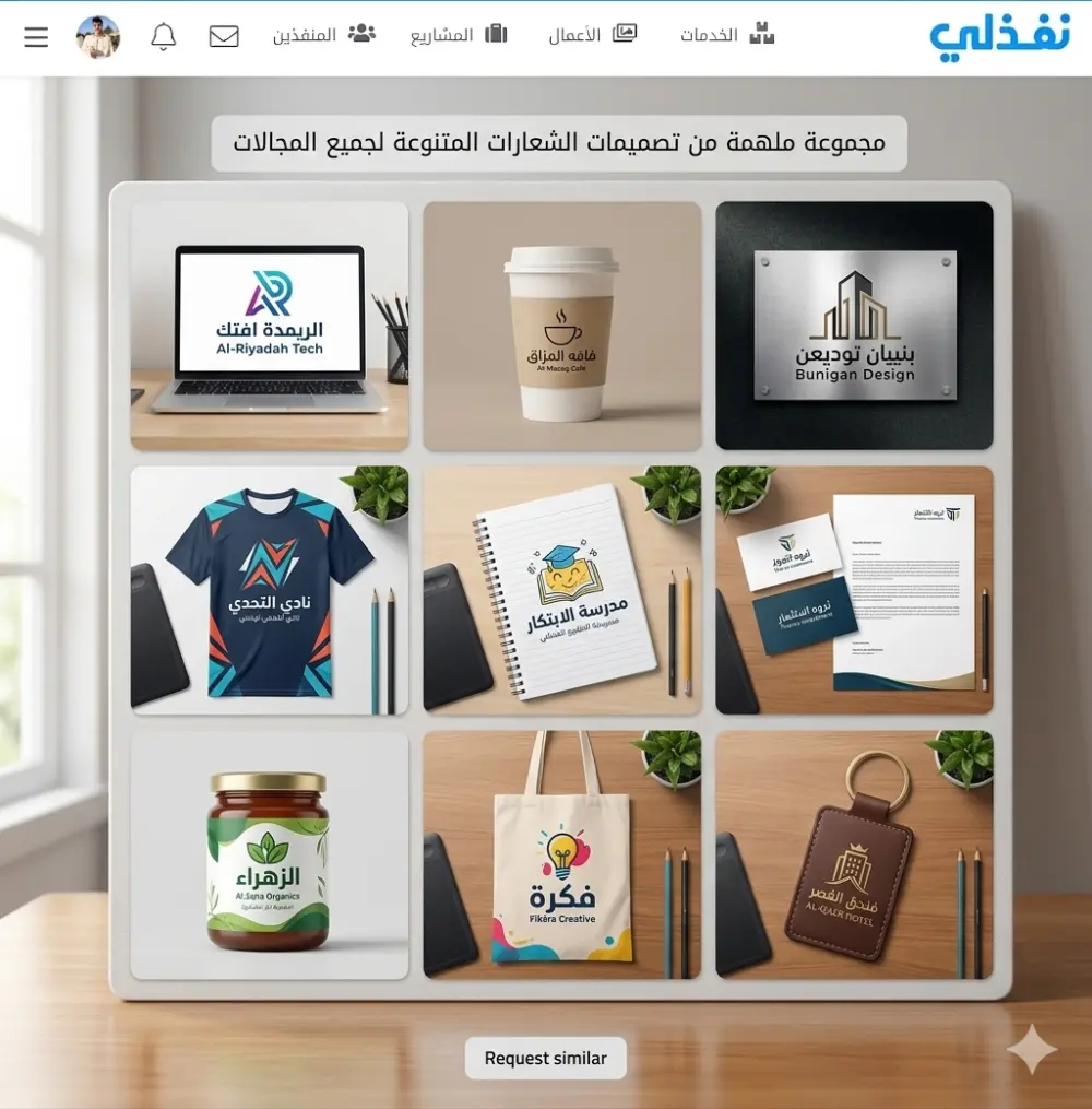 تصميم شعار (لوجو) احترافي ومودرن لشركتك أو موقعك