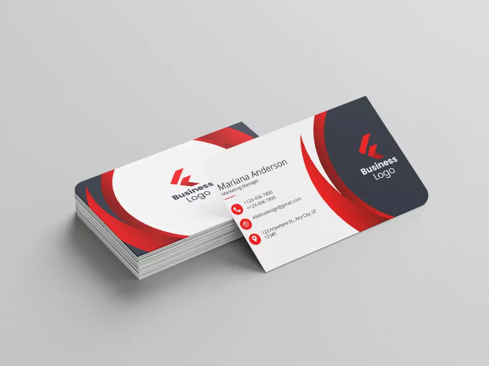 تصميم بطاقات عمل عصرية