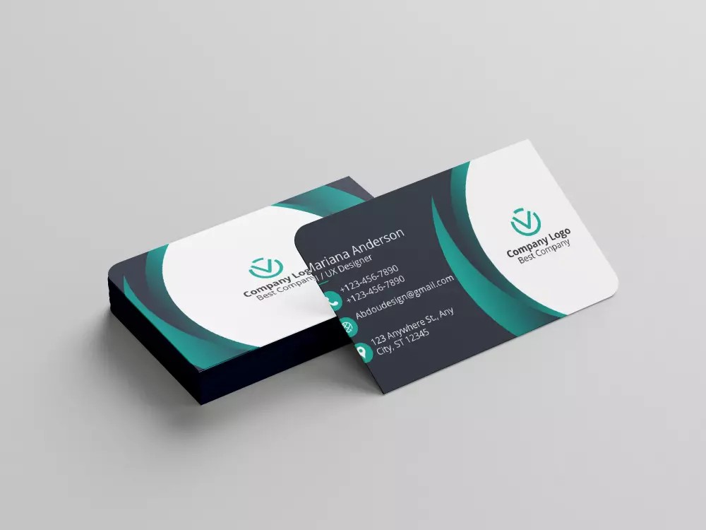 تصميم بطاقات عمل عصرية