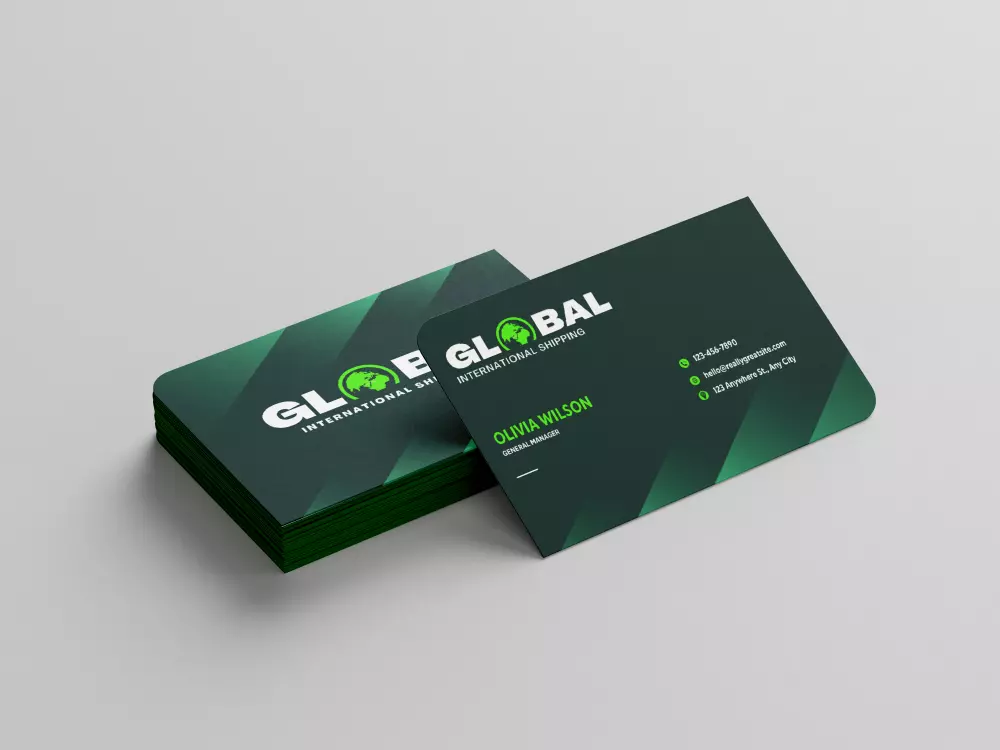 تصميم بطاقات عمل عصرية