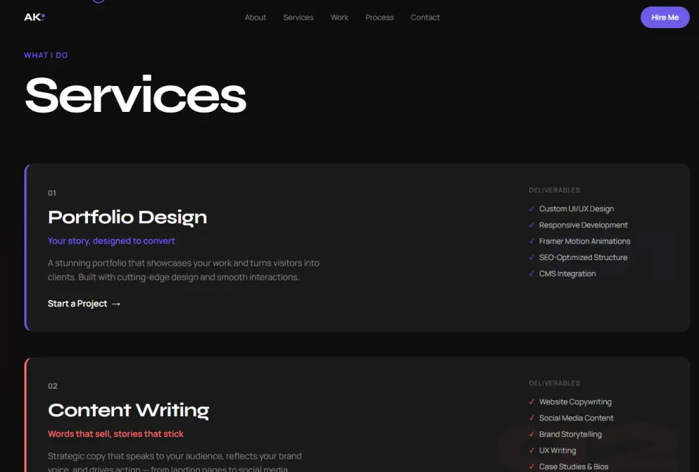 Professional Portfolio Making - Trendy Designs