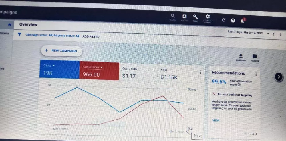 حملة إعلانية علي جوجل (Google)