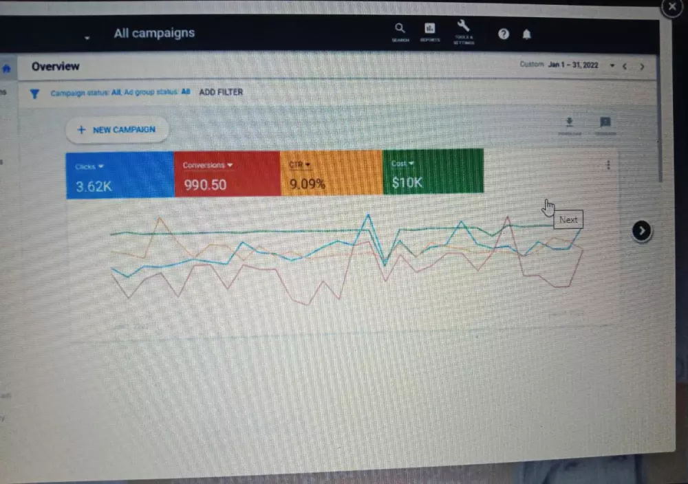 حملة إعلانية علي جوجل (Google)