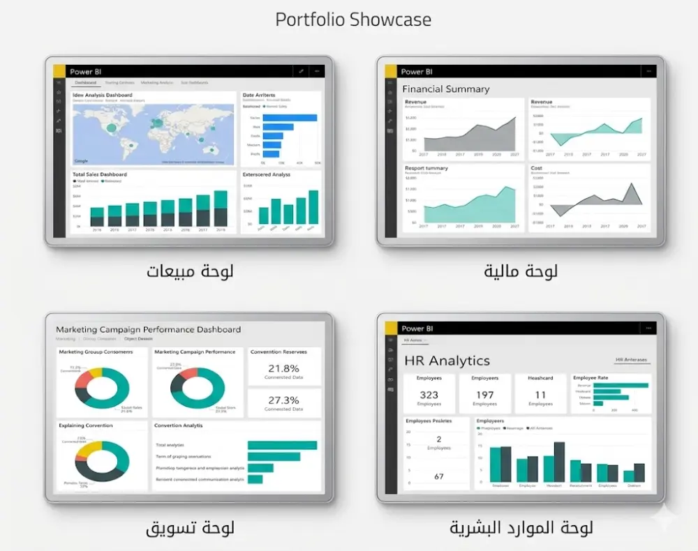 سأقوم بتحليل بياناتك وإنشاء Dashboard احترافية باستخدام Power BI