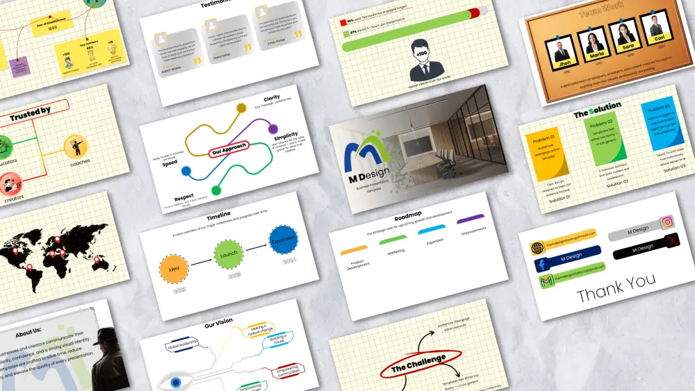 تصميم عرض تقديمي احترافي وجذاب PowerPoint أو Canva
