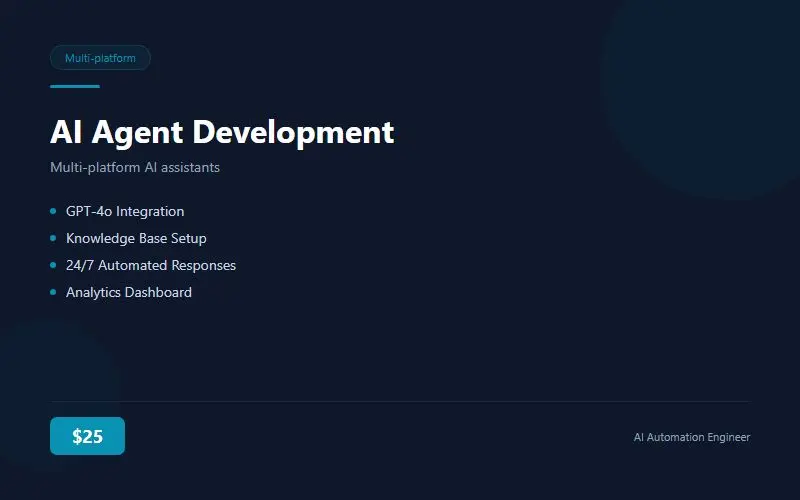 AI Agent Development - بناء وكيل ذكاء اصطناعي