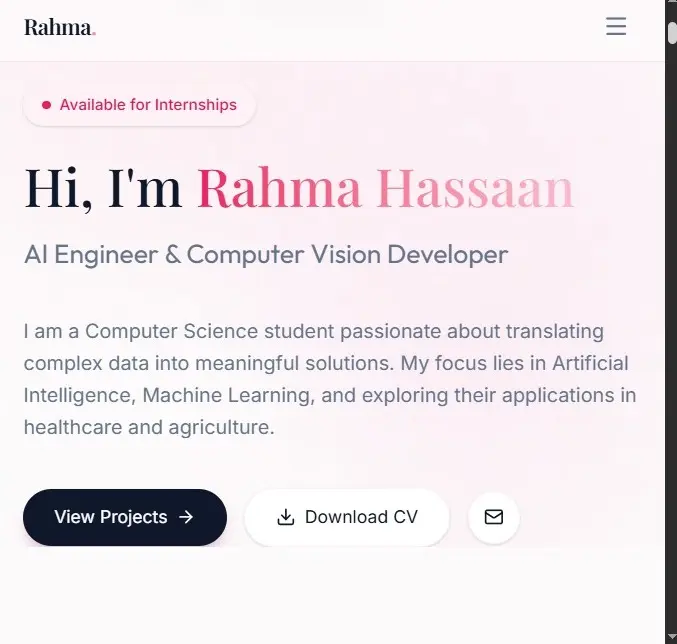 عمل موقع شخصي أحترافي