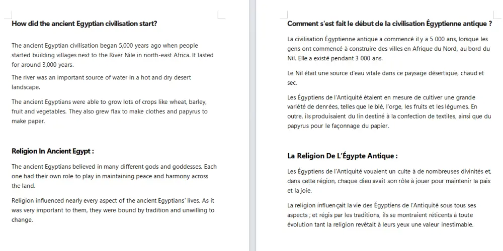 خدمات ترجمية و لغوية بين اللغات الثلاث عربي فرنسي إنجليزي