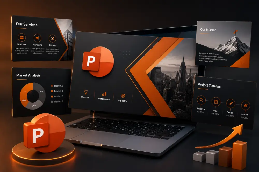 تصميم عروض تقديمية PowerPoint وCanva احترافية وعصرية