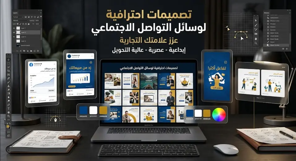 سوف اصمم منشورات سوشيال ميديا احترافية تعزز هوية علامتك التجارية