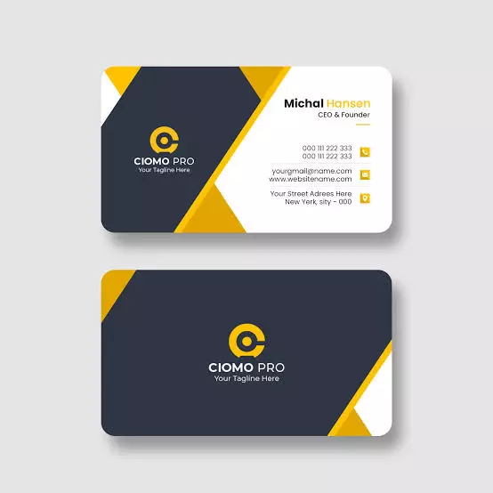 تصميم كارت شخصي (business card) احترافي