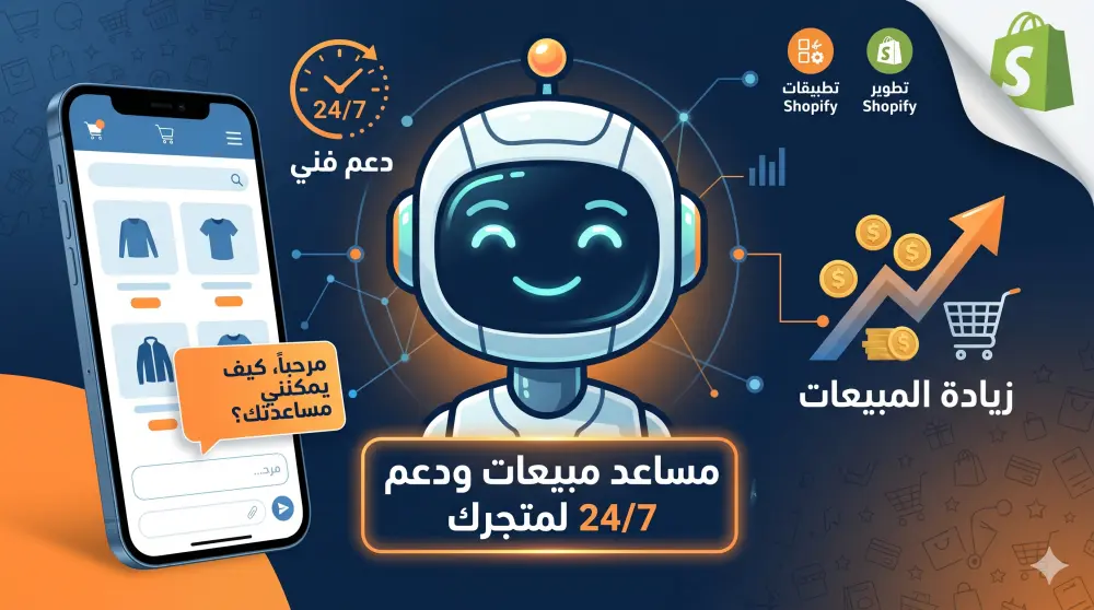 برمجة شات بوت ذكي (AI Chatbot) للمبيعات والدعم الفني لمتجرك