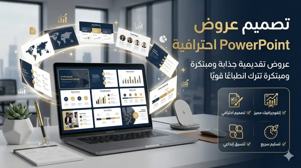 تصمم عروض PowerPoint  باحترافية عالية