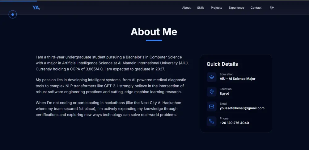 سأصمم وأطور موقع Portfolio احترافي وعصري ومتجاوب مع جميع الأجهزة