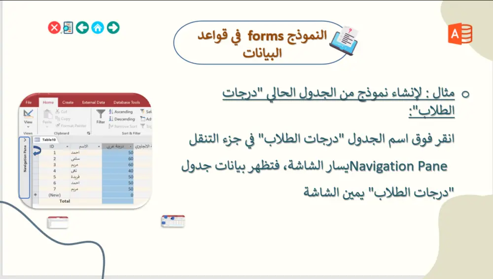 تصميم عروض تقديمية احترافية واختبارات باللغة الانجليزية والعربية