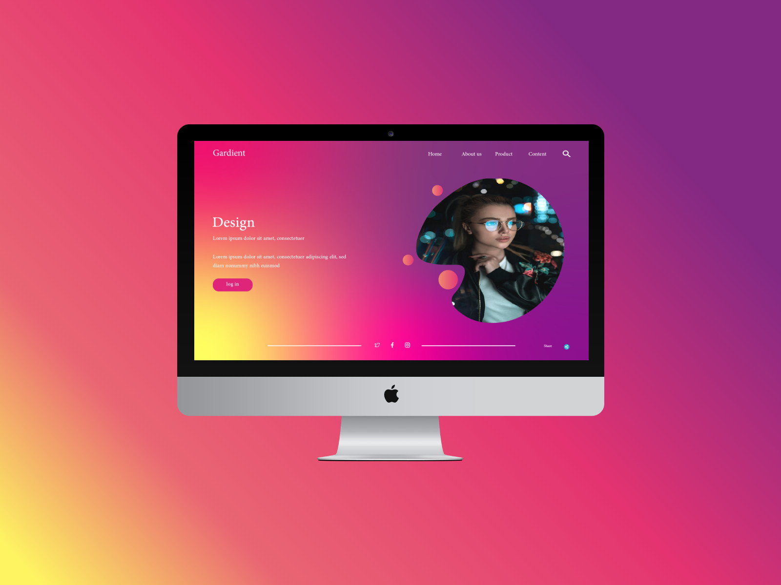 تصميم واجهات موقع الكتروني