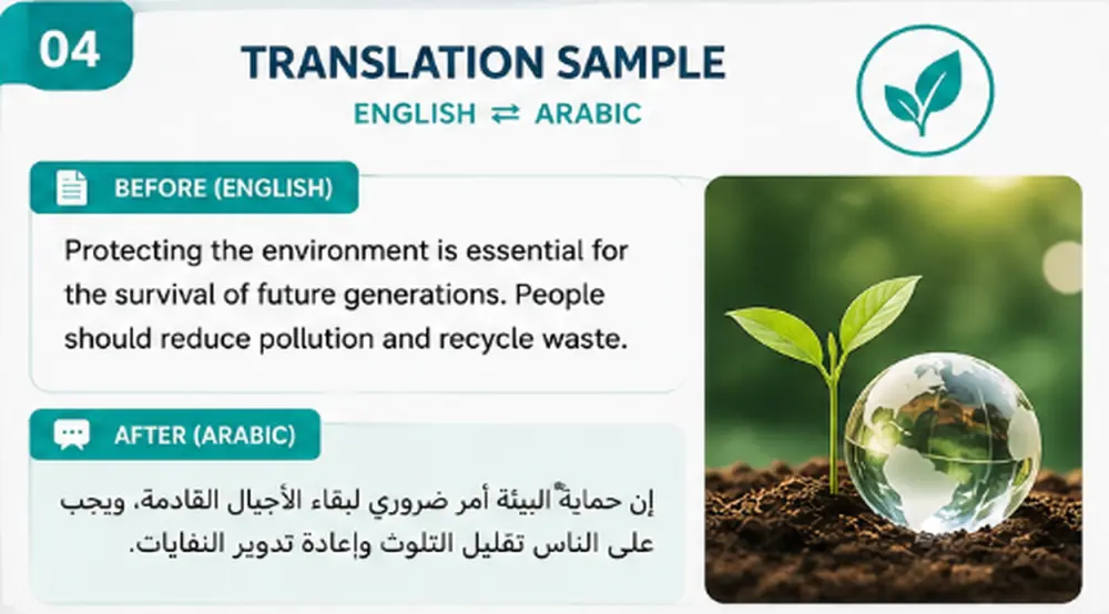 ترجمة احترافية للنصوص والمقالات من الإنجليزية إلى العربية بدقة عالية