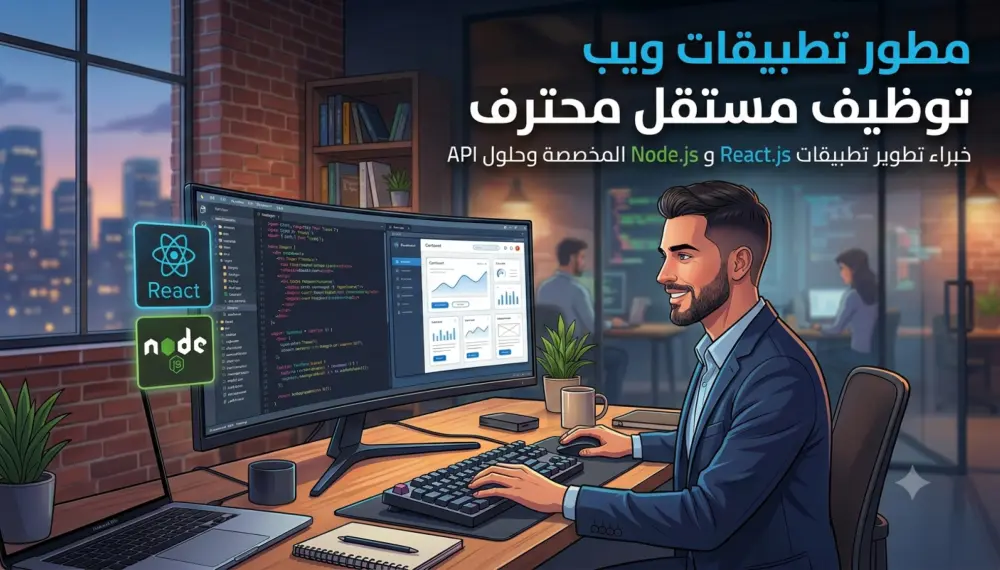 تصميم تطبيقات ويب احترافيه بأستخدام React.js و Node.js