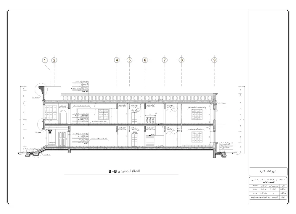 تصميم مخطط تنفيذي احترافي جاهز للتنفيذ باستخدام AutoCAD