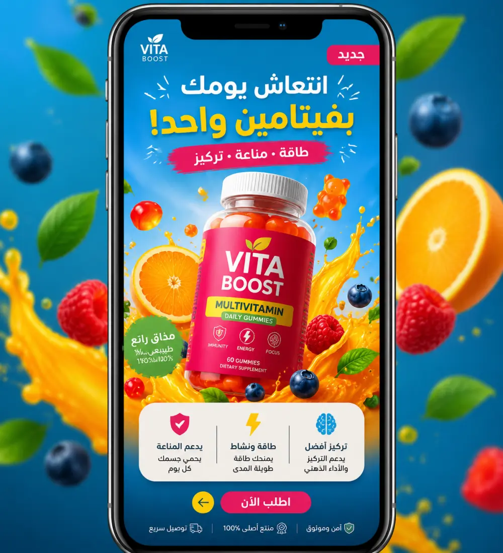 تصميم إعلان سوشيال ميديا احترافي وجذاب للمنتجات والمتاجر