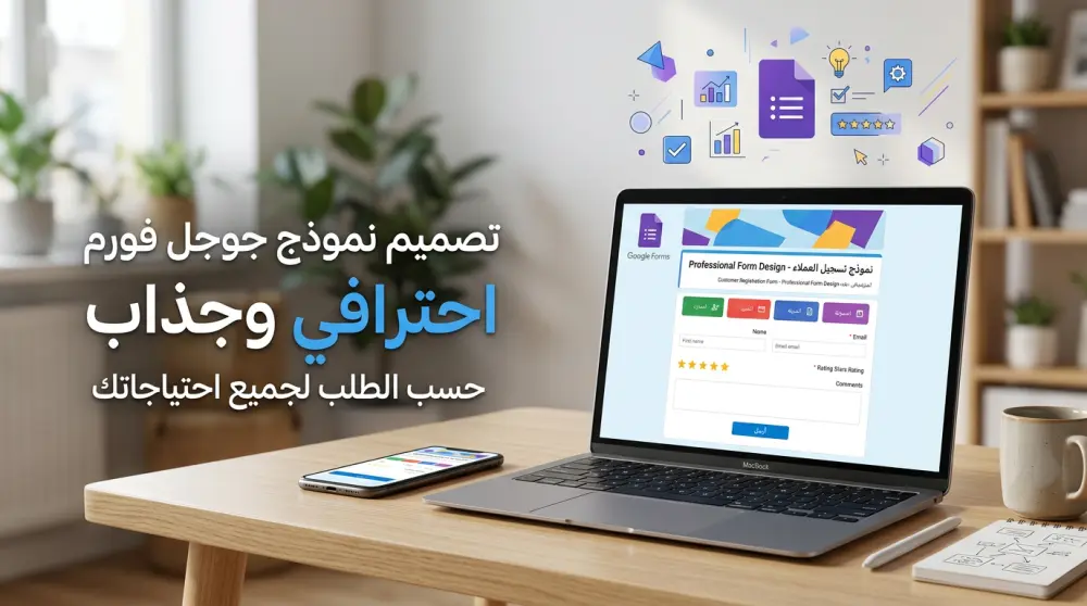 تصميم نموذج جوجل فورم - Google Form احترافي وجذاب حسب الطلب