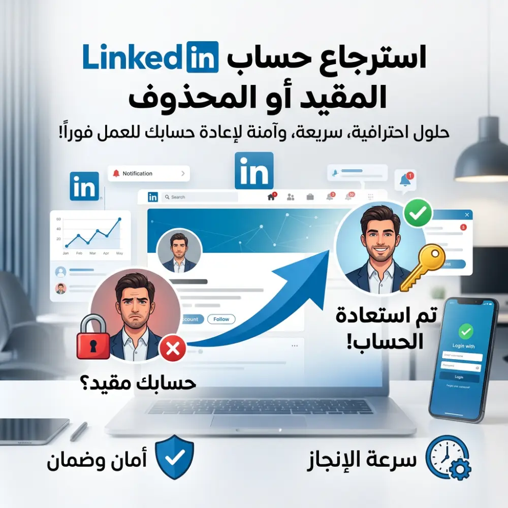 استرجاع حساب LinkedIn المقيد أو المحذوف