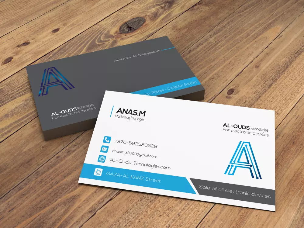 تصميم بطاقة اعمال