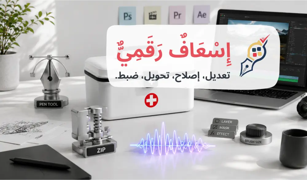 إسعاف رقمي: تعديل - إصلاح - تحويل - ضبط.