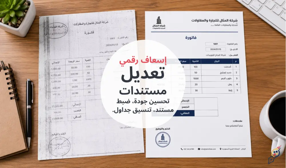 إسعاف رقمي: تعديل - إصلاح - تحويل - ضبط.
