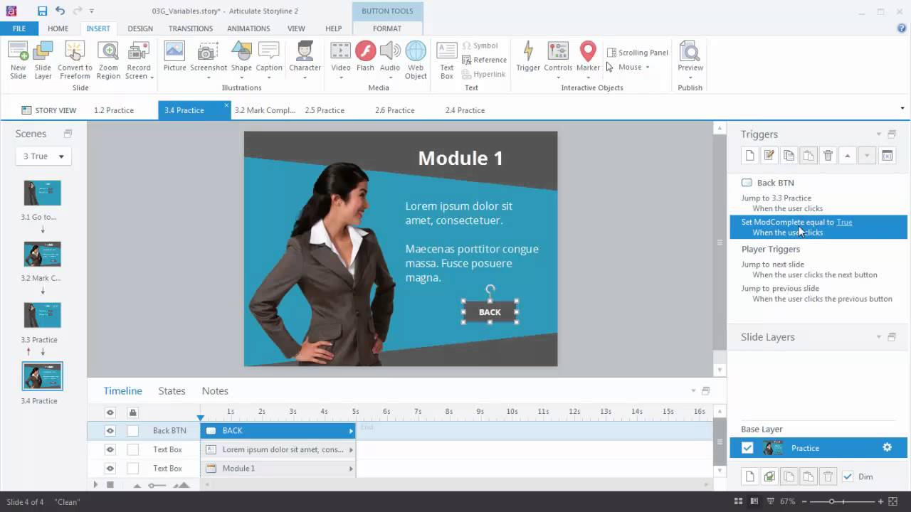 تصميم محتوي تعليمي تفاعلي بأستخدام Articulate Storyline 3