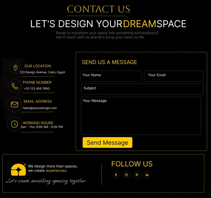 محتاج صفحه هبوط او موقع بسيط بتصميم ممتاز لتنظيم مشروعك ؟