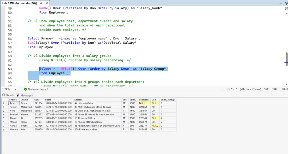 سأكتب استعلامات SQL لاستخراج وتحليل البيانات (I will write SQL queries for data extraction and analysis)