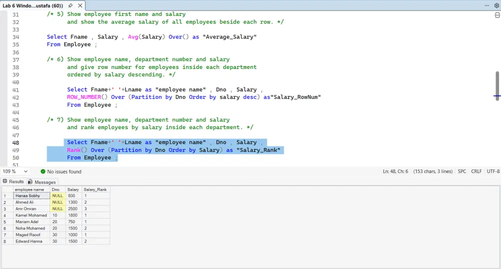 سأكتب استعلامات SQL لاستخراج وتحليل البيانات (I will write SQL queries for data extraction and analysis)
