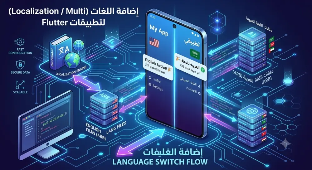 إضافة اللغات (Localization / Multi-language) لتطبيقك