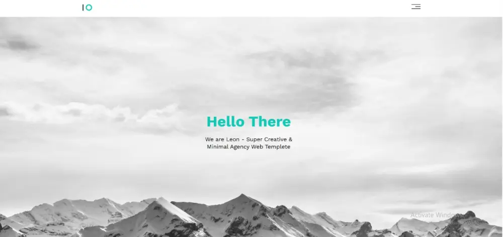 تصميم صفحة هبوط (Landing Page) عصرية وبسيطة (Creative Agency Web Template)