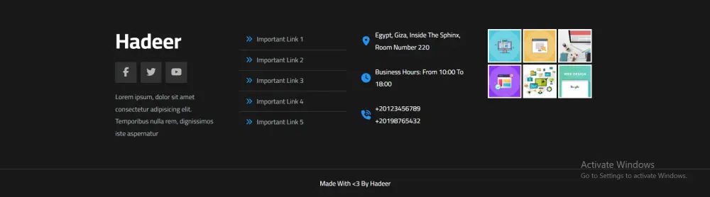 تصميم موقع شخصي أو معرض أعمال (Portfolio) عصري بـ HTML & CSS